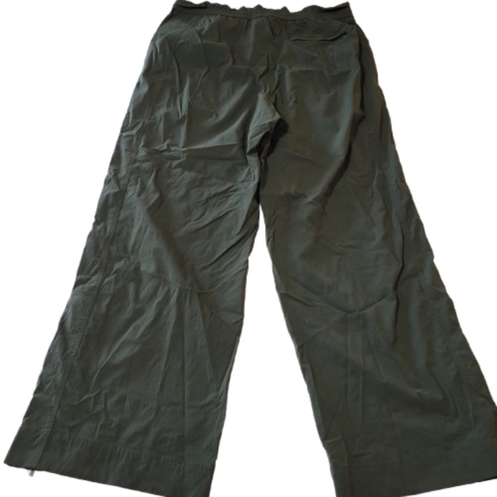 Athleta Trekkie High Rise Parachute Pant Aspen Olive Green Street wear XL tall - Picture 3 of 13